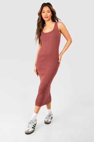 Robe midi - Vieux rose