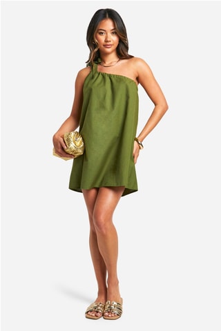 Robe asymétrique - Kaki