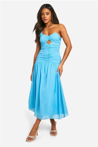 Robe midi - Turquoise