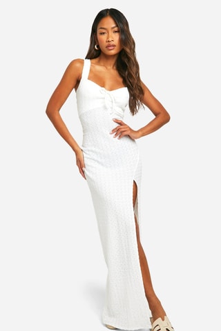 Robe longue - Crème