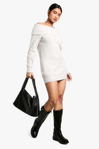 Robe pull - Gris clair