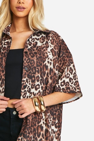 Chemisier oversize - Marron