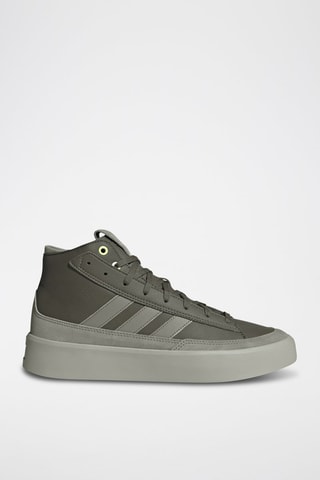 Sneakers montantes en cuir Znsored hi prem - Vert olive