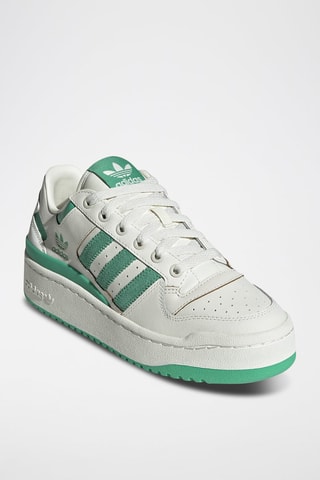 Sneakers en cuir Forum Bold Stripes - Blanc et vert