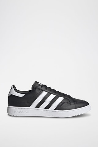 Sneakers en cuir Team Court - Noir et blanc