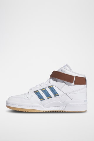 Chaussures montantes en cuir Forum Mid - Blanc