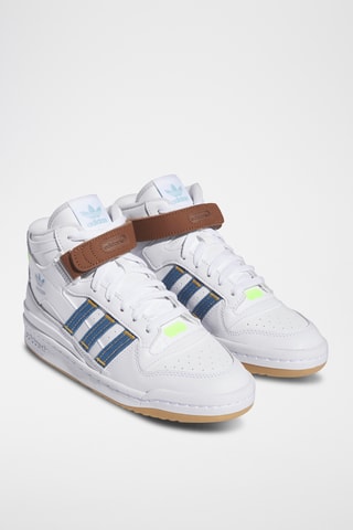 Chaussures montantes en cuir Forum Mid - Blanc