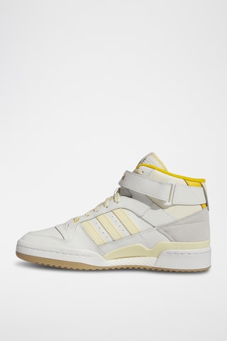 Chaussures montantes de basketball en nubuck Forum Mid - Blanc