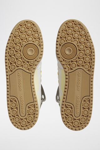 Chaussures montantes de basketball en nubuck Forum Mid - Blanc