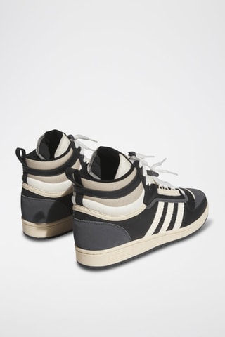 Chaussures montantes de basketball en cuir Top Ten LP - Noir