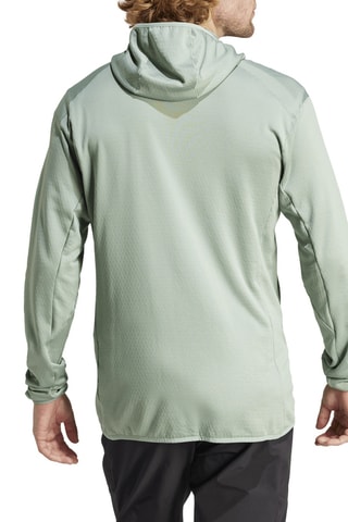 Veste de randonnée polaire de randonnée à capuche XPR LT - Vert d’eau