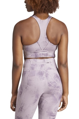 Brassière d'entraînement push-up Run MS PKT AOP - Violet
