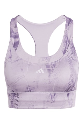 Brassière d'entraînement push-up Run MS PKT AOP - Violet