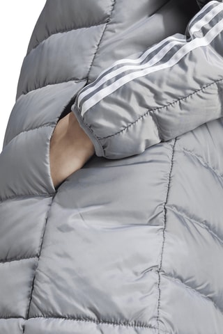 Doudoune longue à capuche W Ess 3S L D Hp - Gris clair
