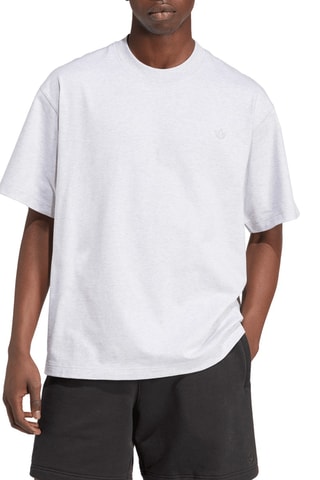 T-shirt ample Premium Essentials - Gris clair chiné