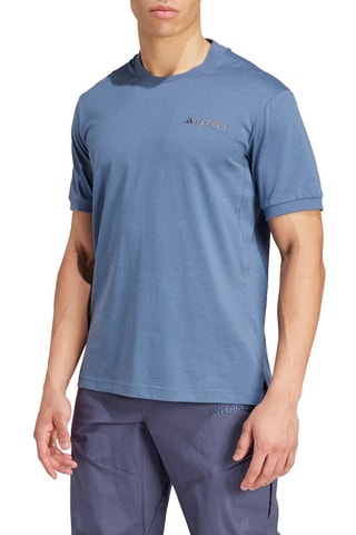 T-shirt en coton biologique Terrex Xploric - Indigo