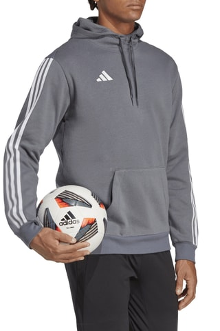 Sweat de football à capuche Tiro23 - Gris