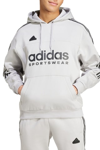 Sweat à capuche - Gris clair chiné