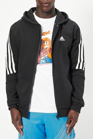 Sweat à capuche M FI 3S FZ - Noir