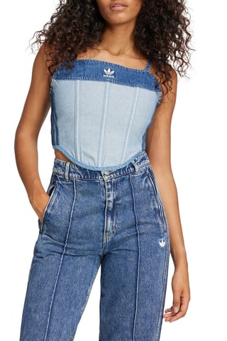 Crop top en jean Ksenia - Bleu