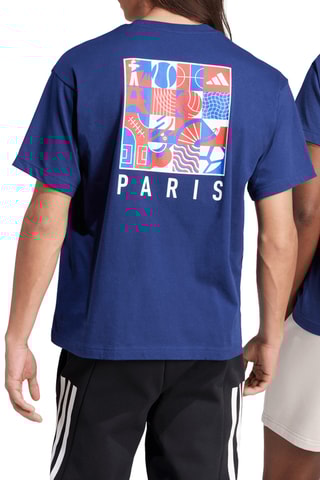 T-shirt Key City - Bleu marine