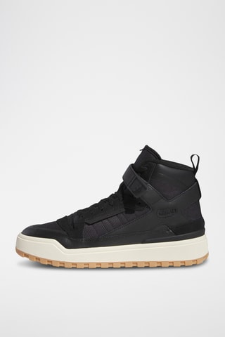 Chaussures montantes de basketball en cuir Forum - Noir