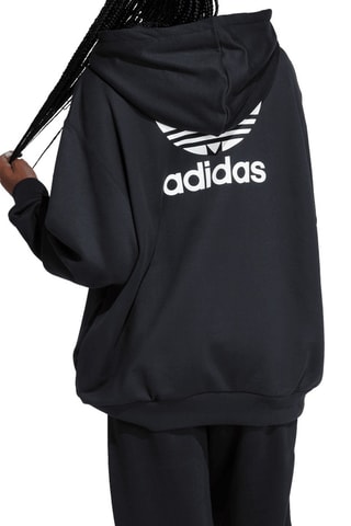 Sweat à capuche Trèfle - Noir