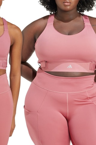Brassière de running push-up FastImpact Luxe - Rose