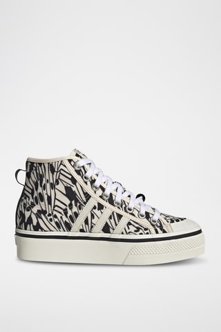 Sneakers montantes plateformes Nizza Platform Mid - Noir