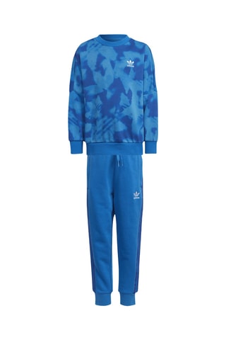 Sweat tie and dye et pantalon Crew - Bleu roi