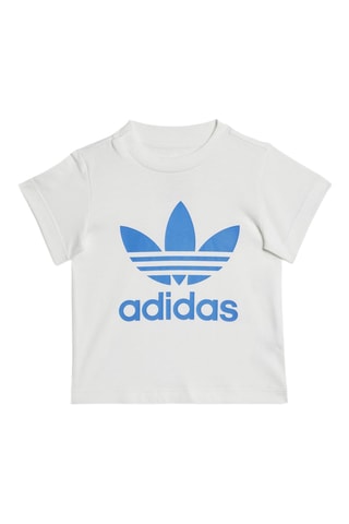 T-shirt et short Trefoil - Blanc et bleu