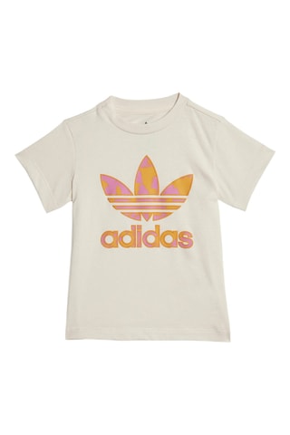 T-shirt et short Summer - Blanc et orange
