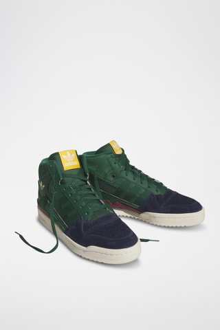 Sneakers montantes en nubuck Forum Exhibit Mid II - Vert et bleu