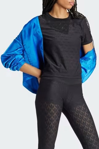 T-shirt slim Lace - Noir
