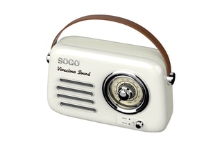 Radio rétro rechargeable - Crème