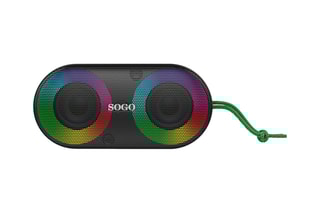 Enceinte sans fil Bluetooth 10 h LED - Noir
