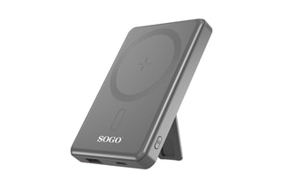Batterie externe magnétique sans fil - 5000 mAh - Gris