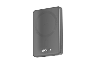 Batterie externe magnétique sans fil - 5000 mAh - Gris