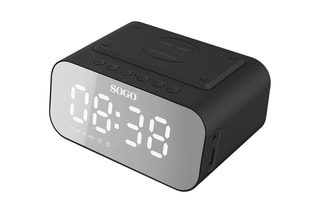 Réveil rechargeable et chargeur - 5 W - Noir