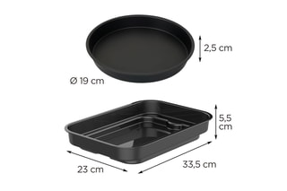 Gril et friteuse 2-en-1 - 4 l
