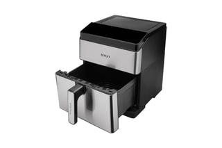 Friteuse à air en acier inoxydable, céramique et silicone - 8 l