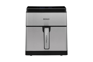 Friteuse à air en acier inoxydable, céramique et silicone - 8 l