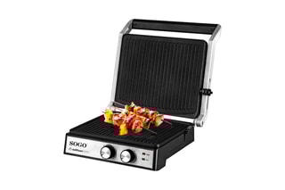 Plancha électrique gril et sandwich - 29 x 24,6 cm - 2000 W