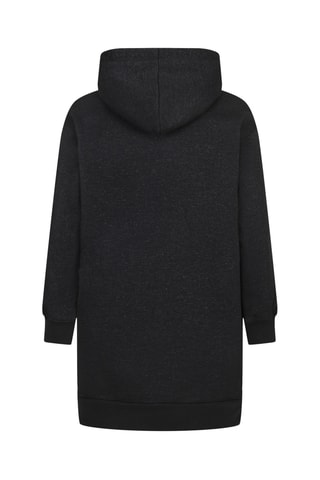 Robe sweat à capuche - Noir chiné