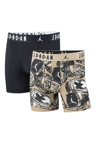 2 boxers - Beige et noir