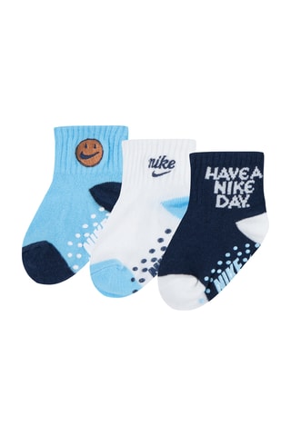 3 paires de chaussettes antidérapantes - Bleu