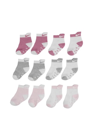 6 paires de chaussettes - Rose foncé et gris