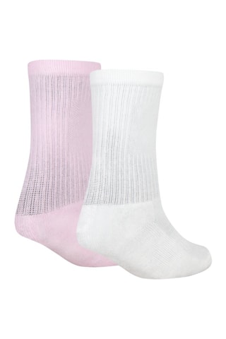 2 paires de chaussettes Cushion - Rose et blanc - Nike