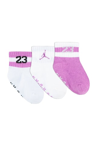 3 paires de chaussettes Mauve et blanc - Jordan