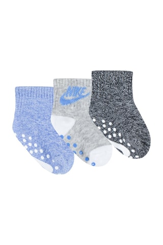 3 paires de chaussettes antidérapantes - Bleu - Nike